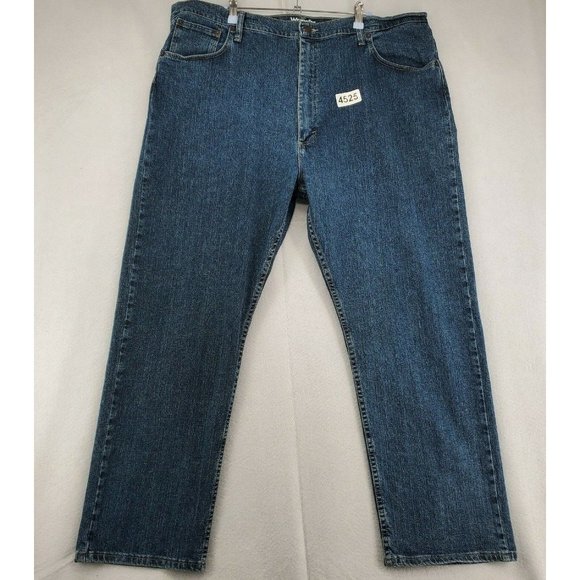 WRANGLER Jeans Men's Regular Fit Straight Leg Denim Blue Size 42 x 30 - Picture 12 of 12